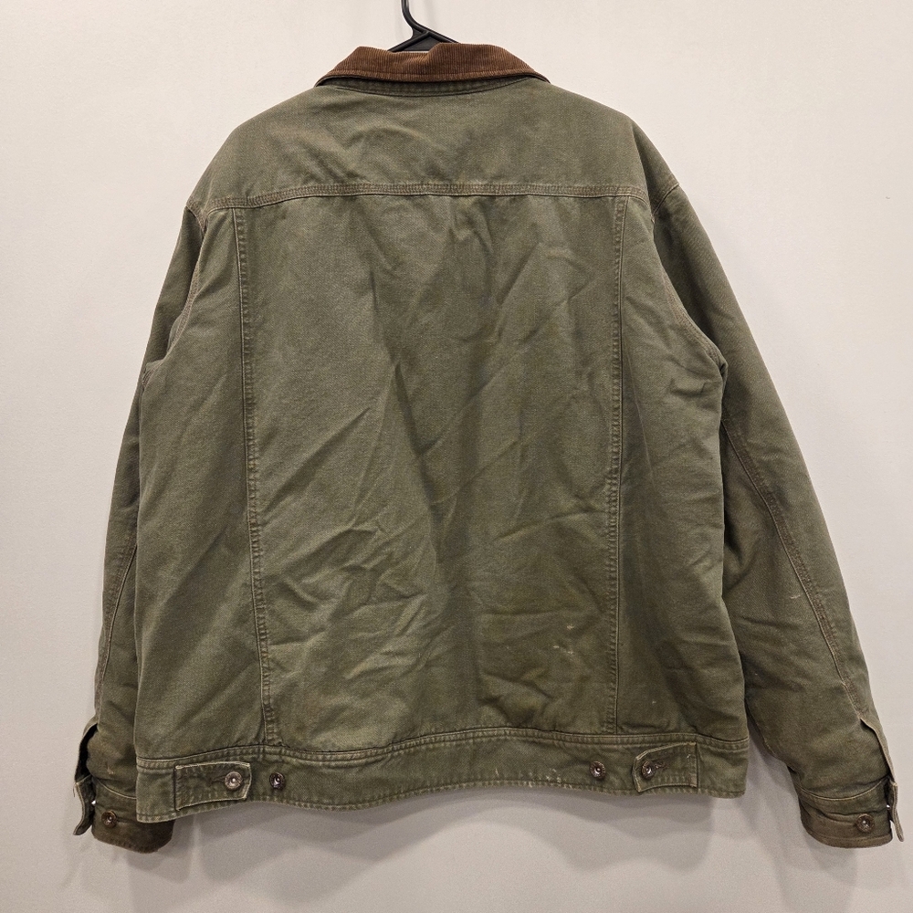 Woolrich Vintage 90s Sherpa Lined Barn Chore Jacket XL - Picture 10 of 12
